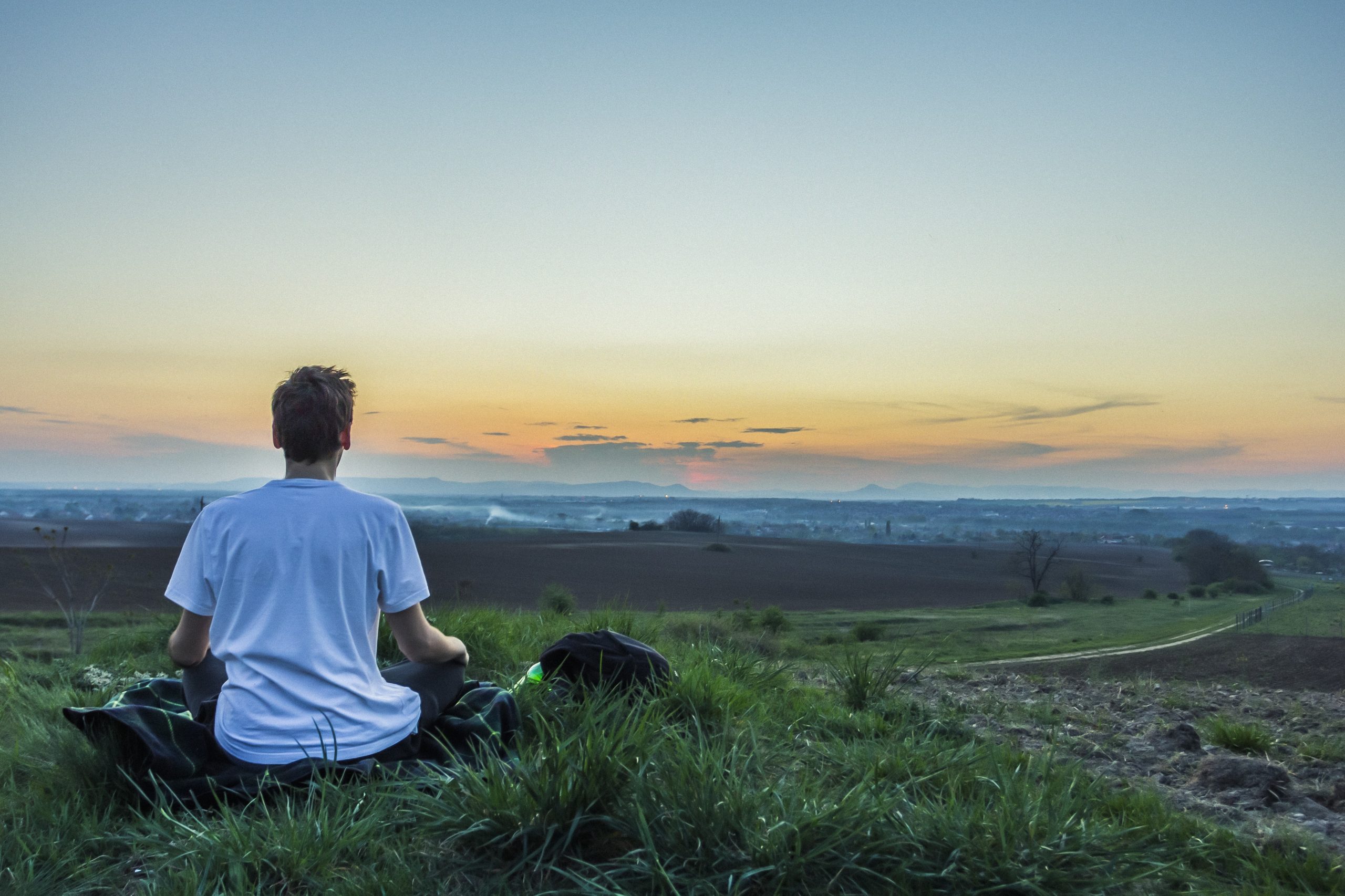 sitting in nature, tips to combat stress
