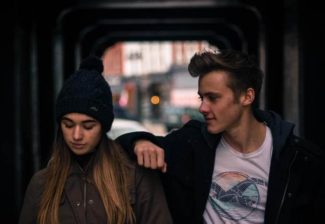 suicide prevention couple talking